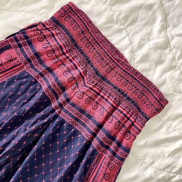 Free People Sahara Smocked Wide Leg Palazzo Pant Size L (Orig. $128) - Picture 3 of 6